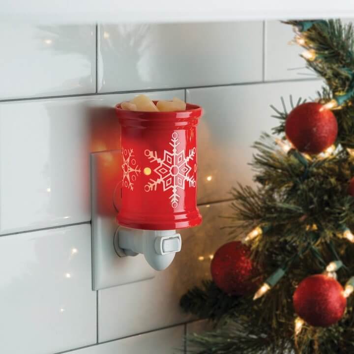 Red Snowflake Duftlampe für die Steckdose