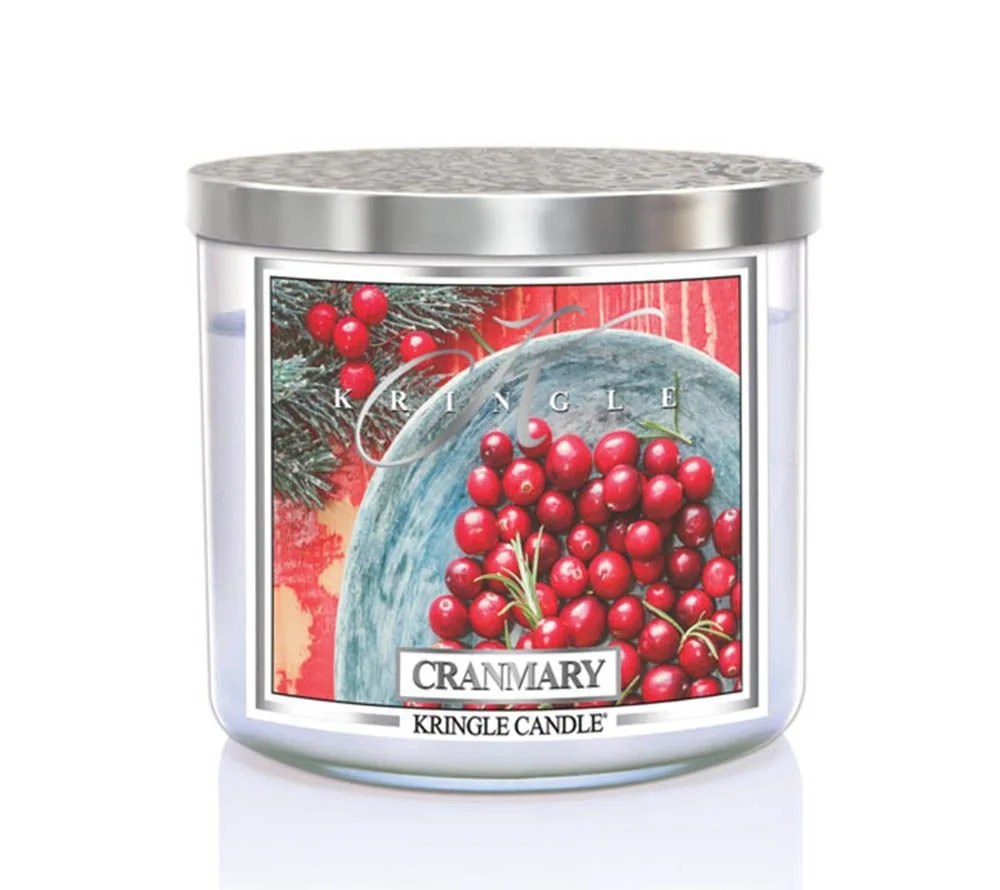 cranmary_kringle_candle_silver_lid_american_heritage Cranmary 396g Tumbler 3-Docht