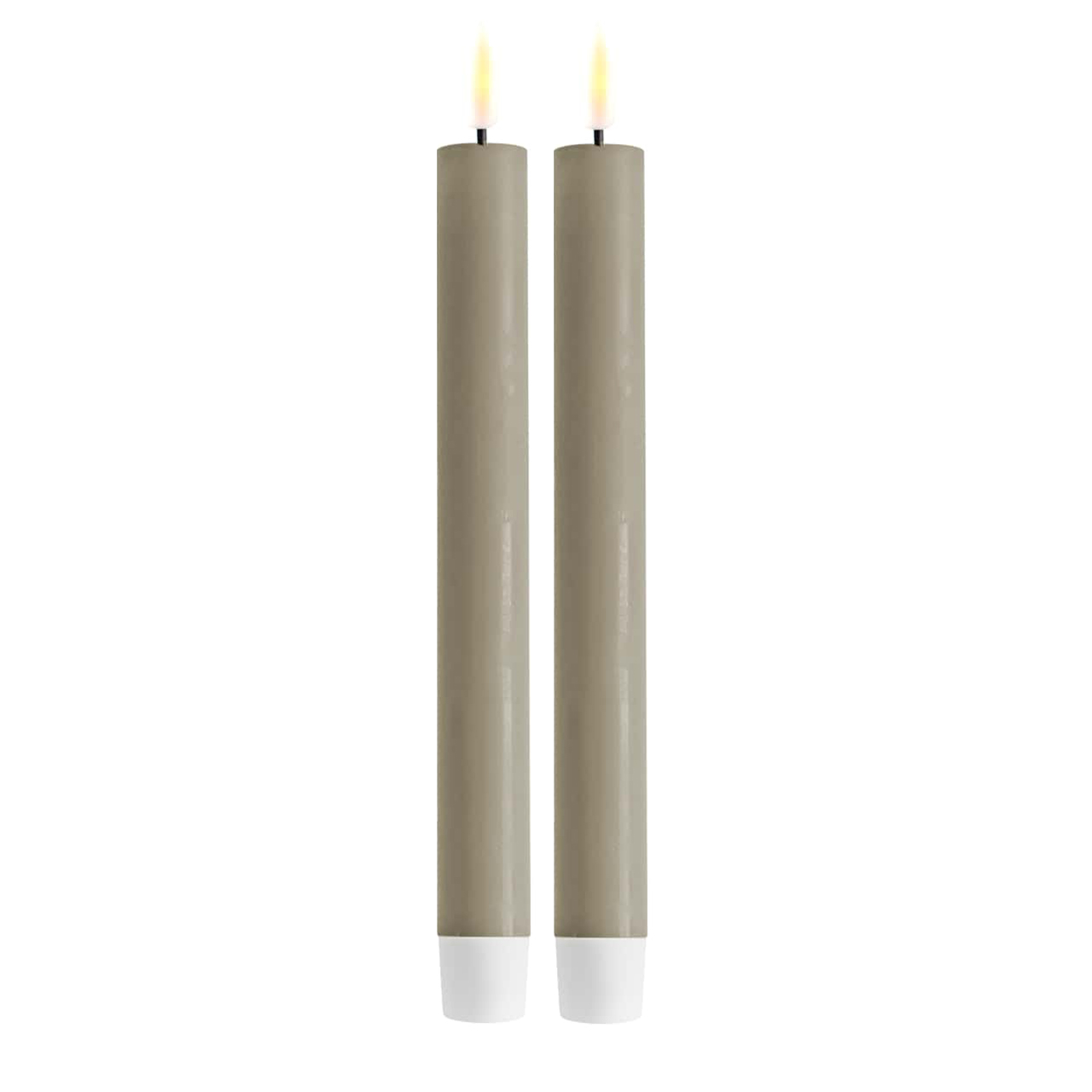 2021-RF-0289E Stabkerze LED 24 cm sand 2 Stück