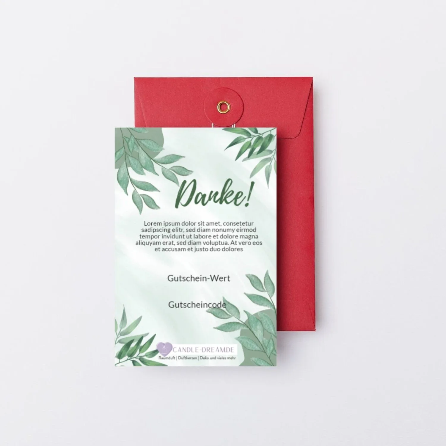 Geschenkgutschein Danke Geschenkgutschein Danke