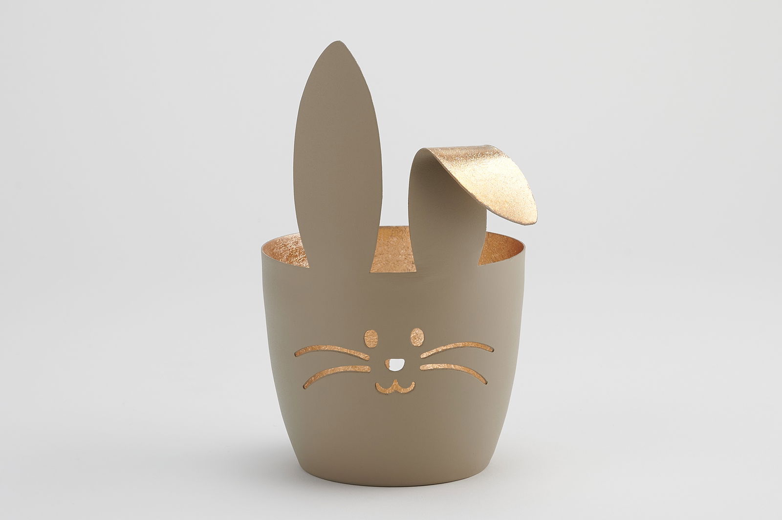 Madras Windlicht M Hase sandstone