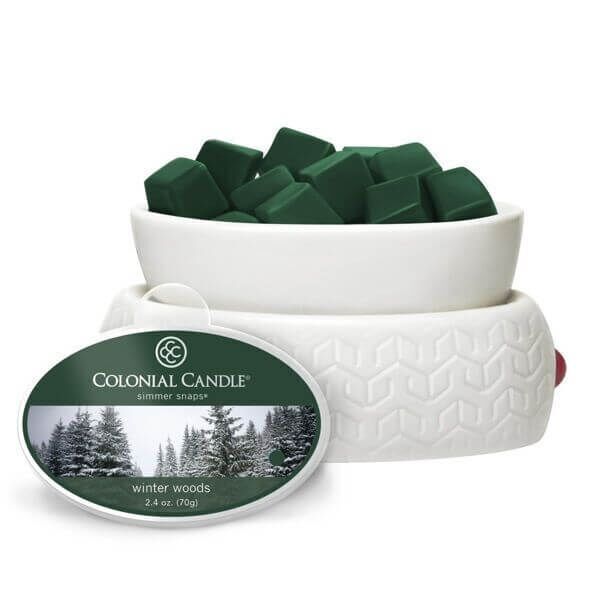 ccsnaps-706_3_5594fff00115d Colonial Candle Winter Woods Simmer Snaps 70g