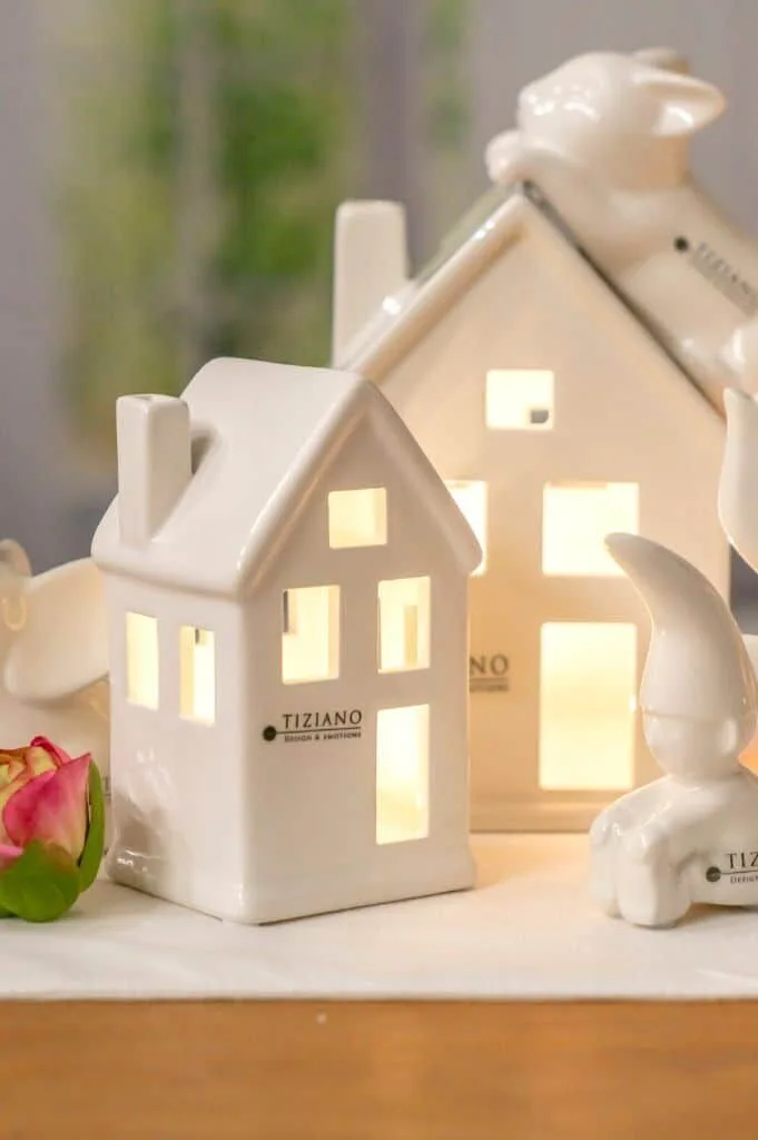 Haus Portofino schmal 16cm LED cremeweiß Haus Portofino schmal 16cm LED cremeweiß