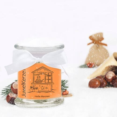 Heiße Maronen (Charm Anhänger) 230g von JuwelKerze 
