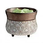 geo-bronze-1jpg Geometric bronze 2-in-1 Classic Duftlampe aus Keramik elektrisch