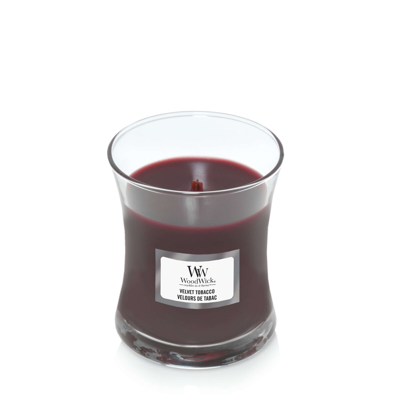 1666276E_1 Velvet Tobacco 85g von Woodwick offen