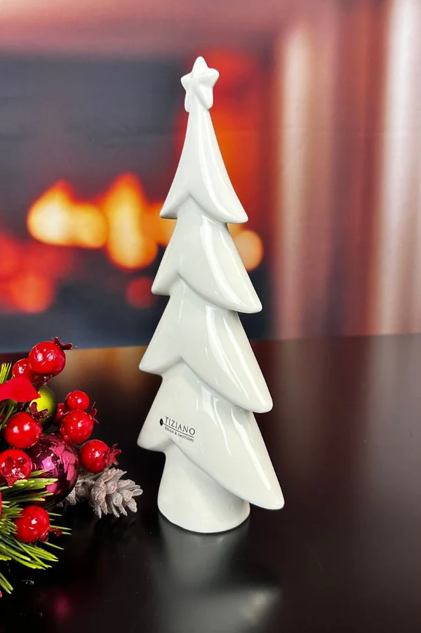 Deko Baum Medora 24cm cremeweiß