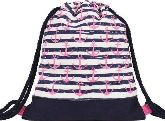 Kinder Turnbeutel 225-004 (Navy Pink)