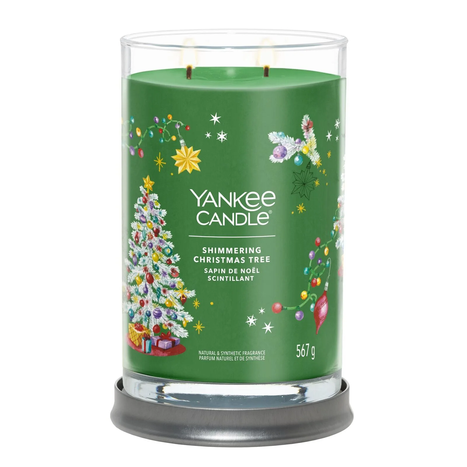 Shimmering_Christmas_Tree_Large_Tumbler_LIT-1 Shimmering Christmas Tree Signature Large Tumbler 567g 2-Docht