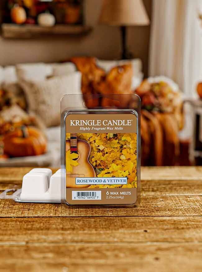Rosewood & Vetiver Wax Melts 64g Essen, Präsentation des Essens