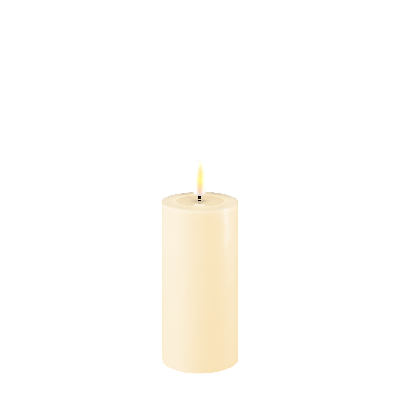 2021-RF-0105-1 Stumpenkerze LED creme 5 x 10cm