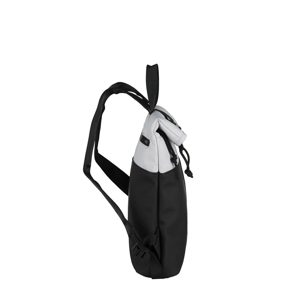 C264B9840795BE940EE4CFFBBA2DCF1C90728125 Backham - Los Angeles Rolltop Mini Rucksack hellgrau