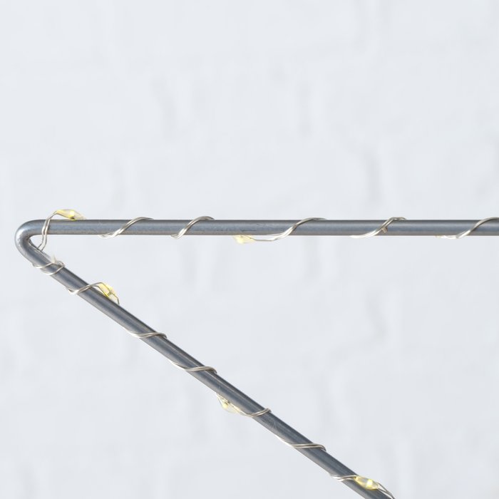 Leuchtstern Elvira 50cm LED silber