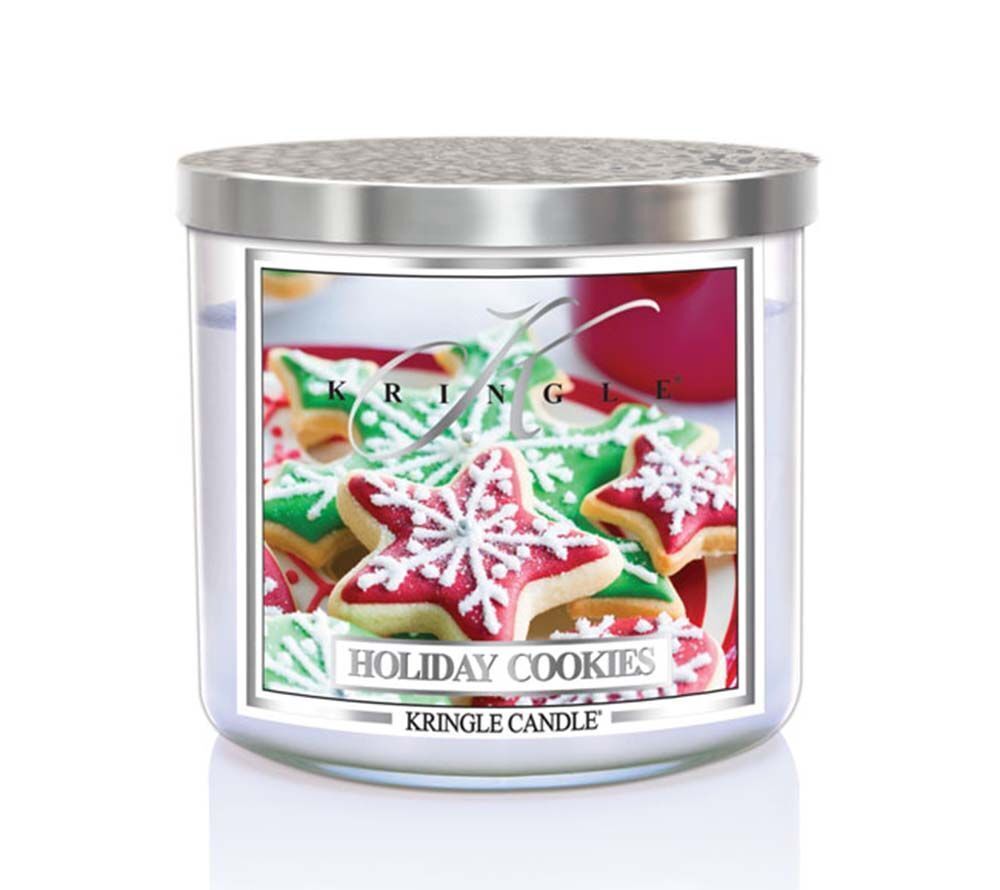 kringle_candle_holiday_cookies_silver_lid_american_heritage Holiday Cookies 396g Tumbler 3-Docht