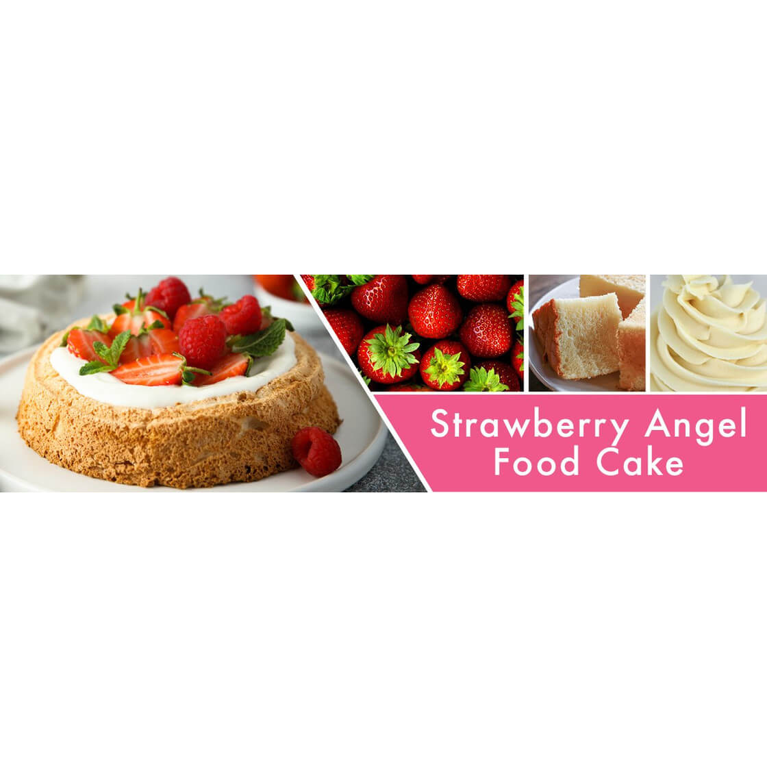 Strawberry Angel Food Cake 680g