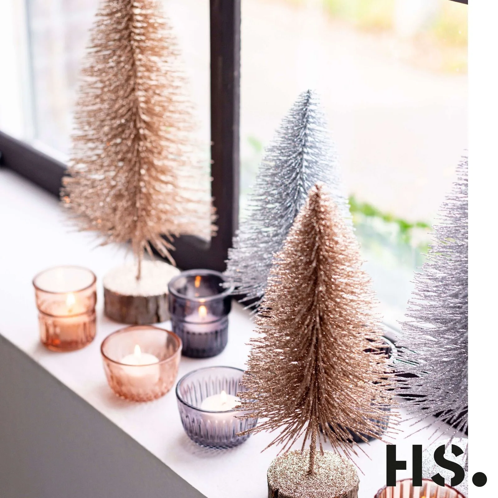 3WYTTXFQ Tree Grue Dekotannen silber