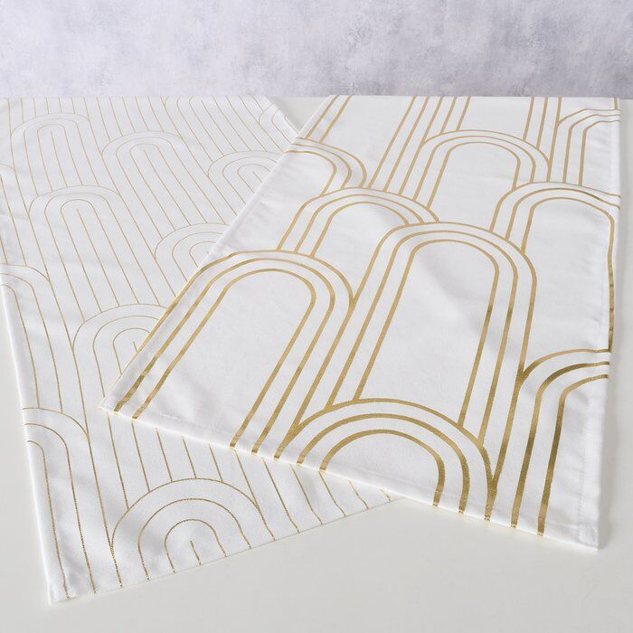 Ambientebild-pdam3hmJ-large Tischläufer Bogan weiß/gold Design 1