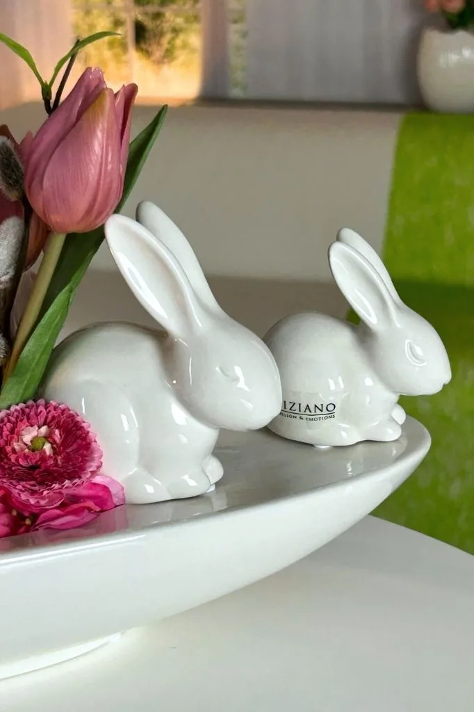 Nelli-seitlich Hase Nelli 8cm cremeweiß
