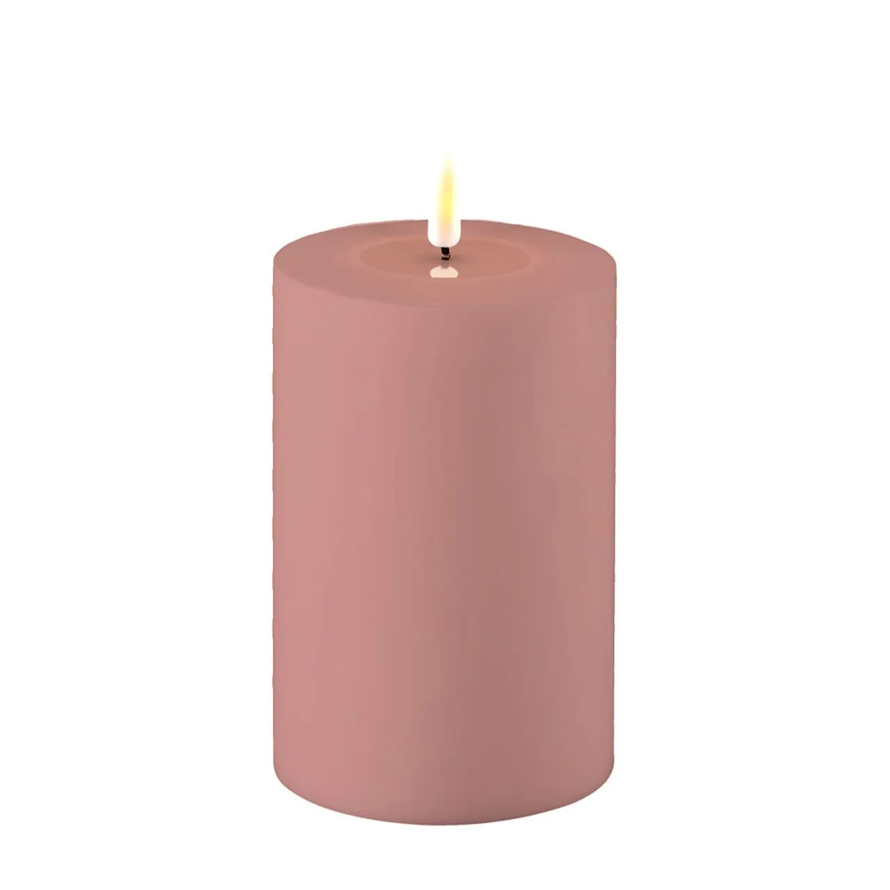RF-UL-0059 Outdoor Stumpenkerze LED staubiges rosa 10 x 15cm