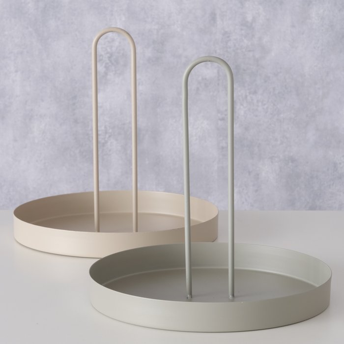 Deko Tablett Seguo 26cm grau