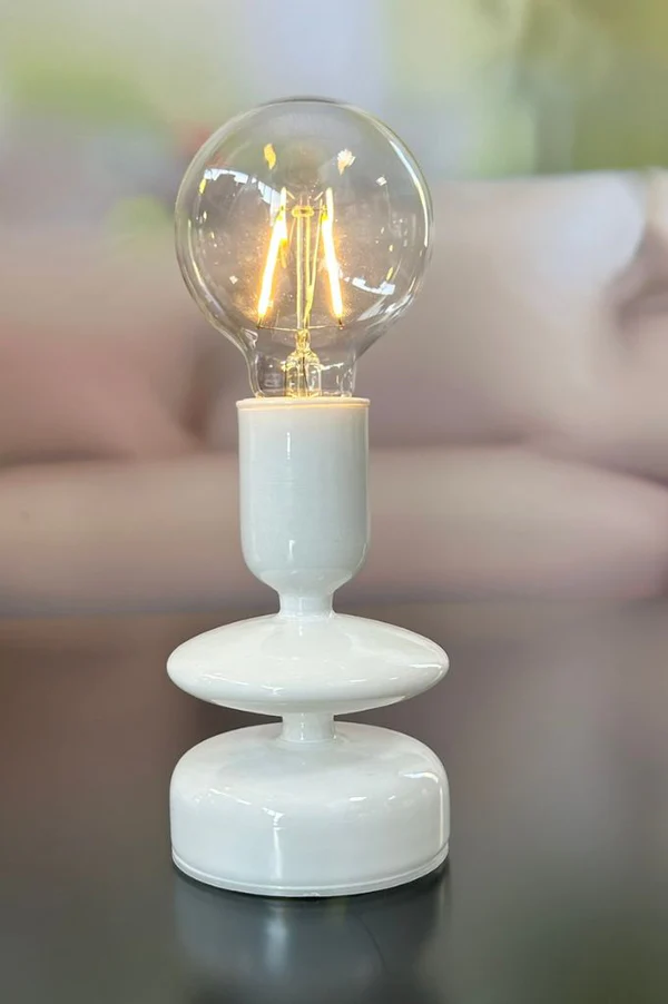 Lampe Savazza LED Glas weiß 23,5cm Lampe Savazza LED Glas weiß 23,5cm