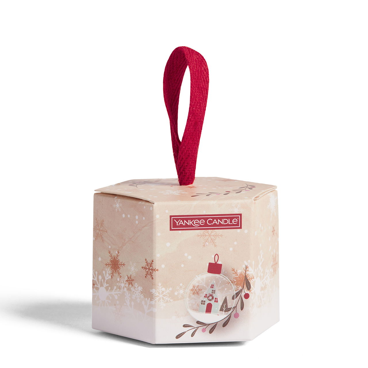 1 Glasvotivkerze Snowflake Kisses Geschenkset Weihnachten Snow Globe Wonderland
