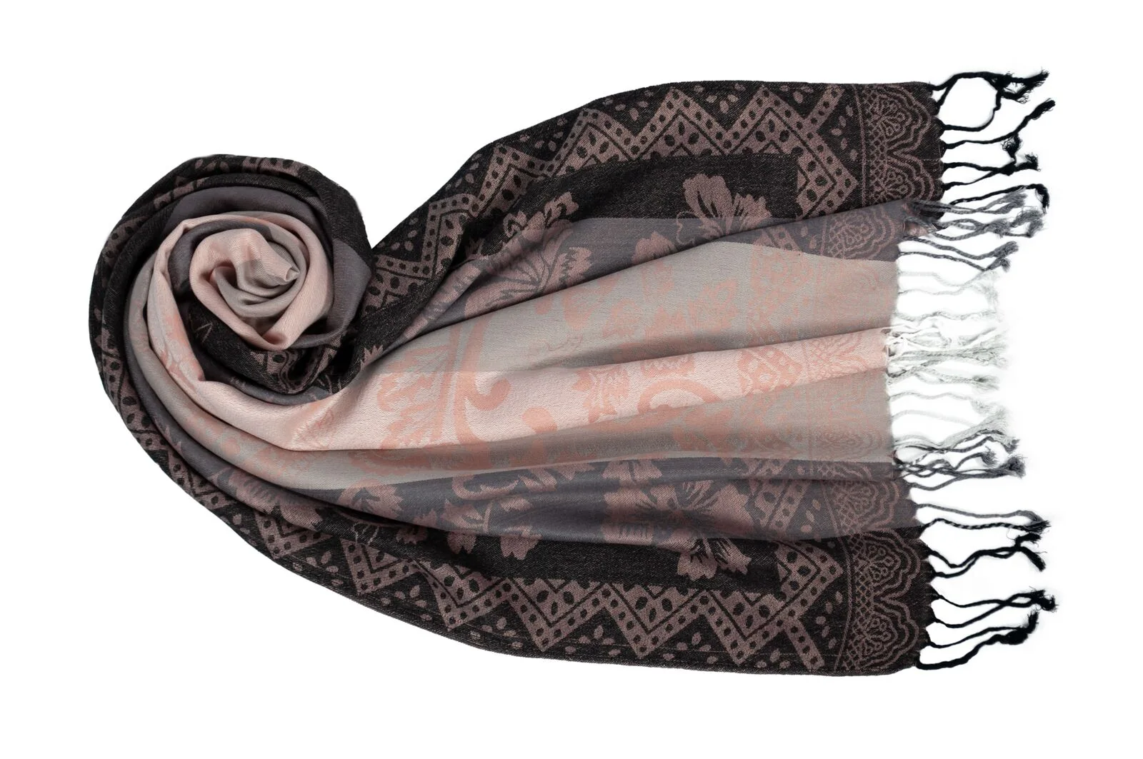 60550002-110 Jacquard Schal Acelya rosa 110