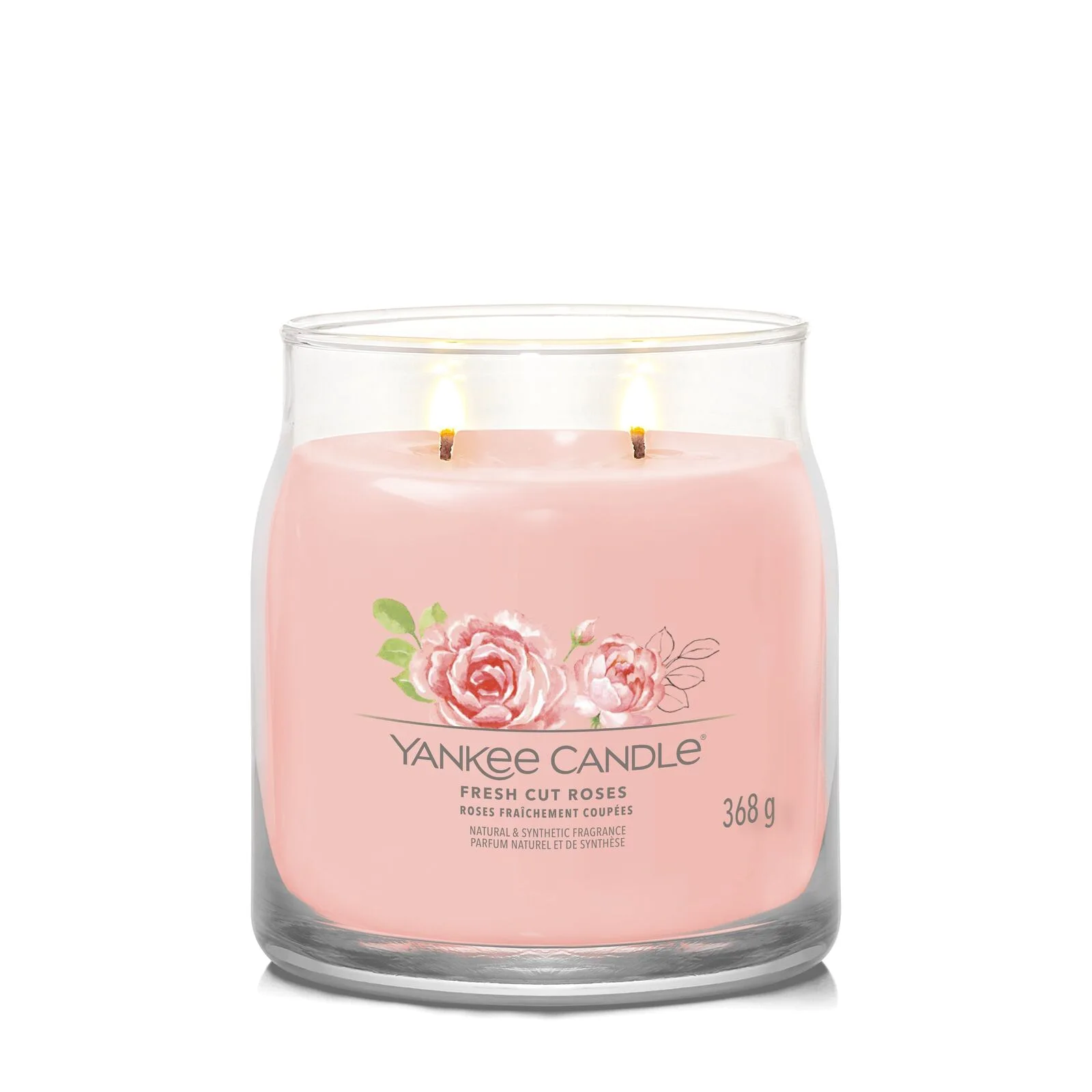 Fresh_Cut_Roses_Medium_LIT-1-1 Fresh Cut Roses Signature Medium Jar 368g 2-Docht