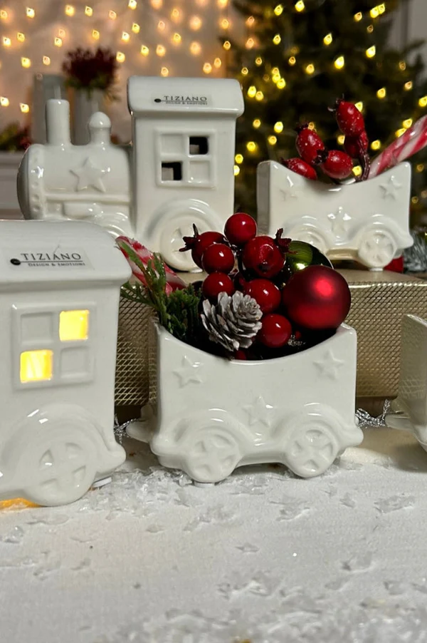 Deko Zug Lucas 3tlg LED cremeweiß Deko Zug Lucas 3tlg LED cremeweiß