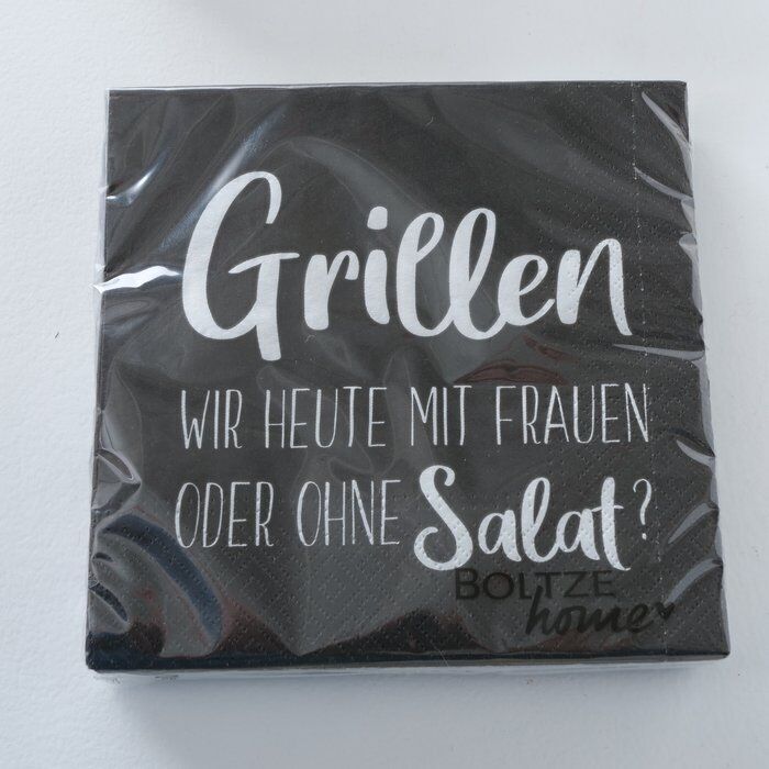 Einzelbild-RAhp4u8-large Serviette Grillen schwarz 20 Stück