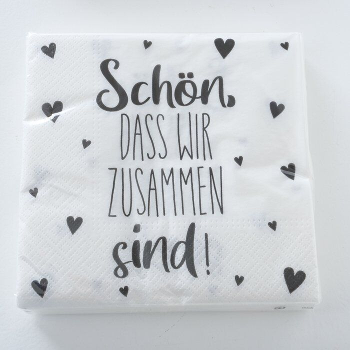 Einzelbild-qAwlgCve-large Serviette Schön weiß 20 Stück Design 1