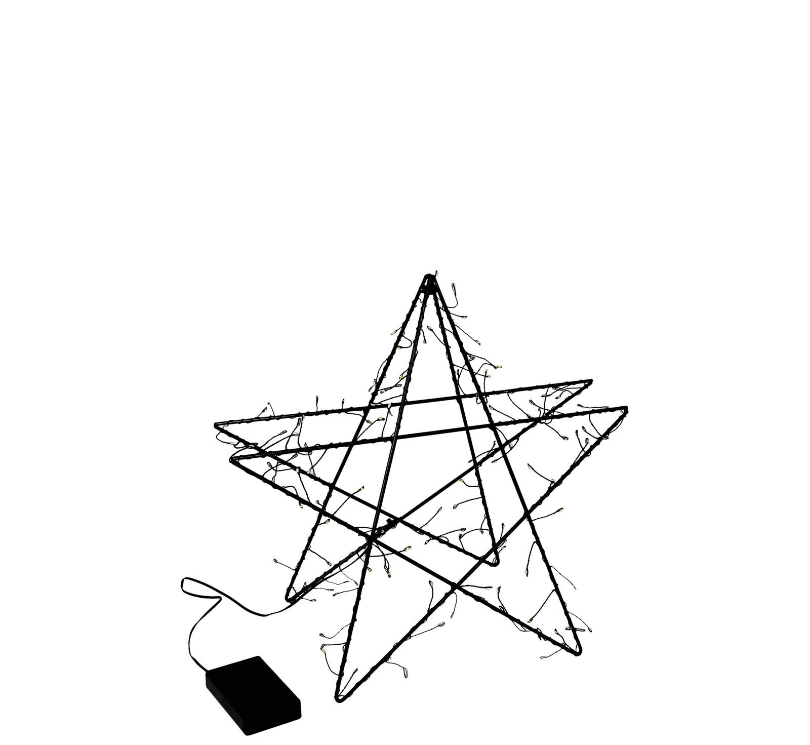 1206000913 LED Stern Luma schwarz 35cm