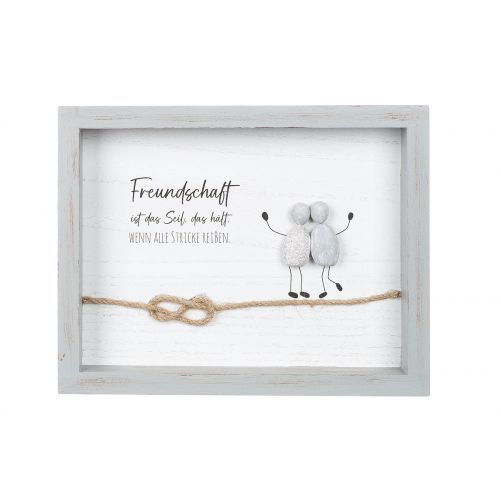 Steinbild Freundschaft Variante 1