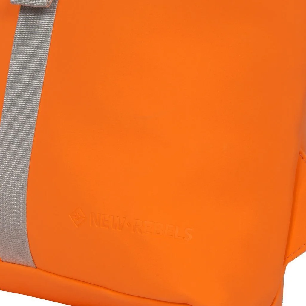new-rebels-mart-rolltop-rucksack-orange-neon-small-5 Mart - Los Angeles Rolltop Mini Rucksack neon orange