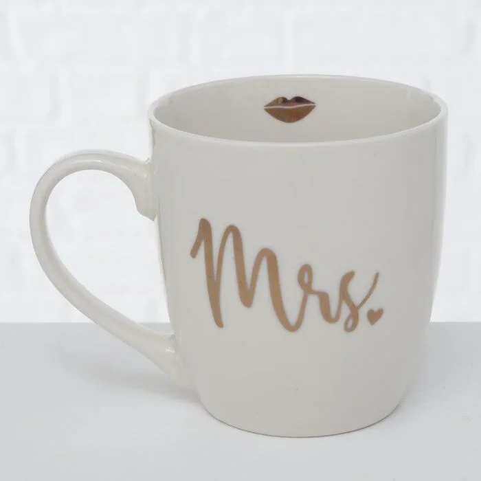 Detailbild-62YgC_YB-large Jumbobecher Set Mr. & Mrs. 400ml