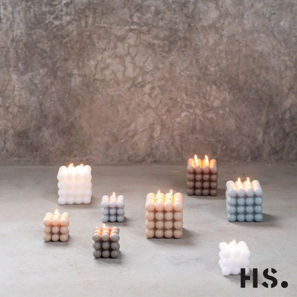 8ou2MQsI Candle Bubble S weiß