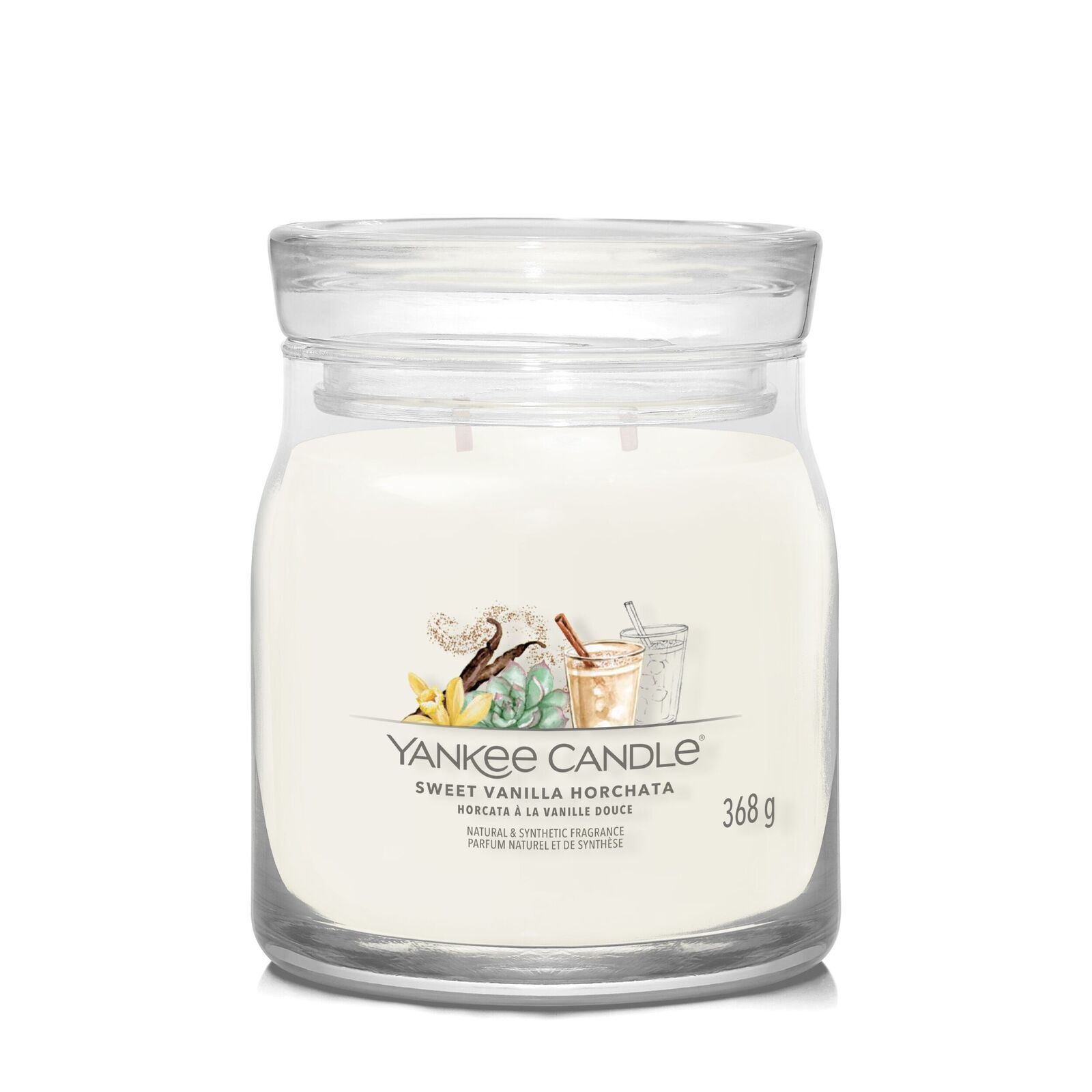 Sweet-Vanilla-Horchata_Medium Sweet Vanilla Horchata Signature Medium Jar 368g 2-Docht