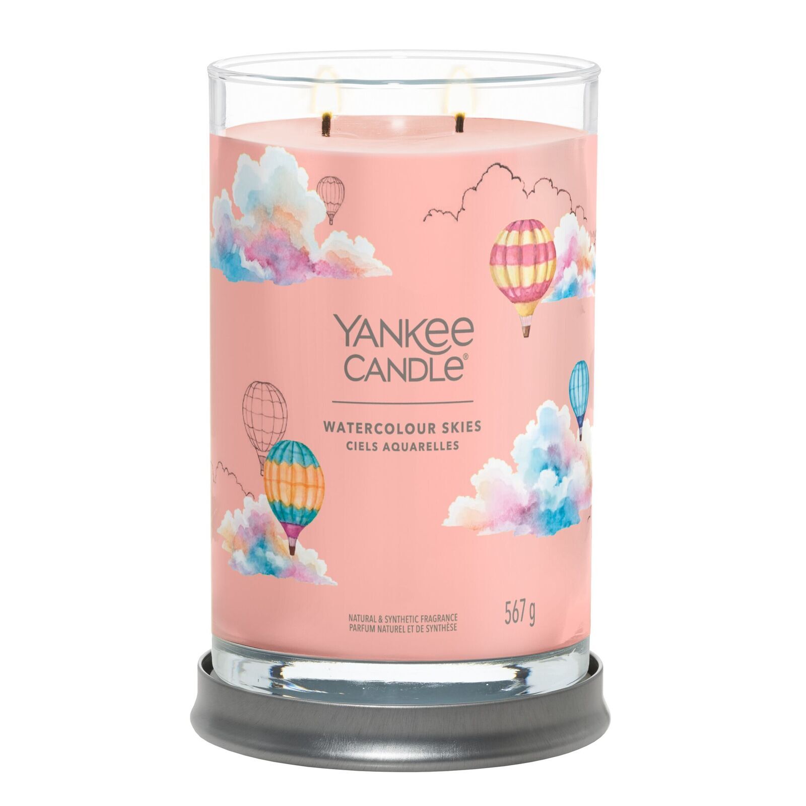 Watercolour_Skies_Large_Tumbler_LIT-1 Watercolour Skies Signature Large Tumbler 567g 2-Docht