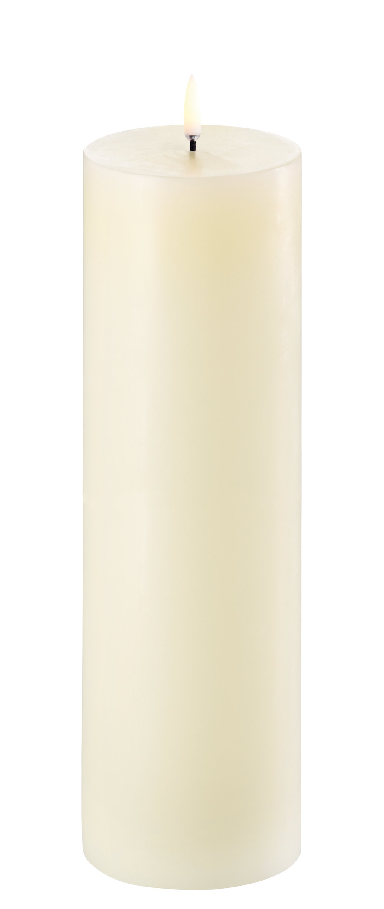 Uyuni LED Stumpenkerze 7,8x25cm ivory