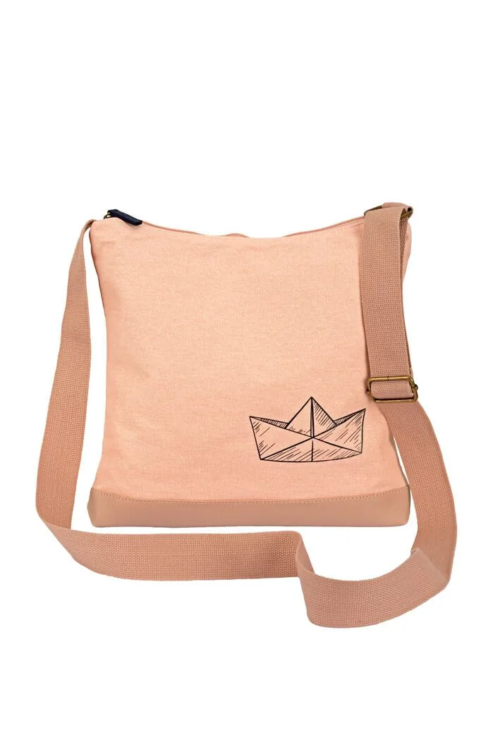 Shoulder Bag Schiffchen lachs 135 Leinwand, Tasche, Handtasche, Geldbörse, Tragetasche