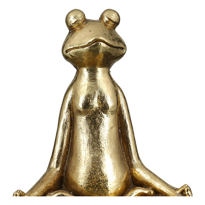 Dekofigur Frosch Yoga 50cm Magnesia