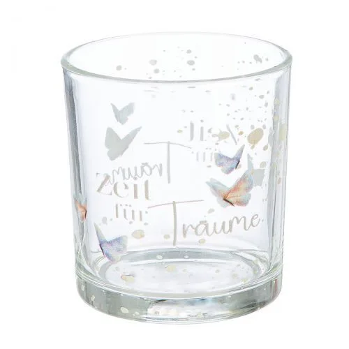 Windlicht Schmetterlingstanz 8cm Variante 2 Pokal, Krug, Glas, Töpferei, Vase