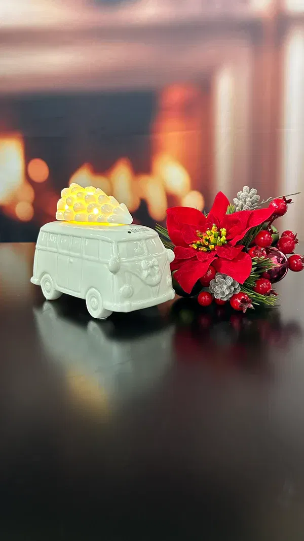 Deko Bus Parco 14,5cm cremeweiß