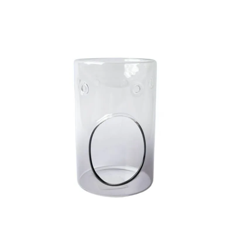 savoy-kominek Duftlampe Savoy graues Glas