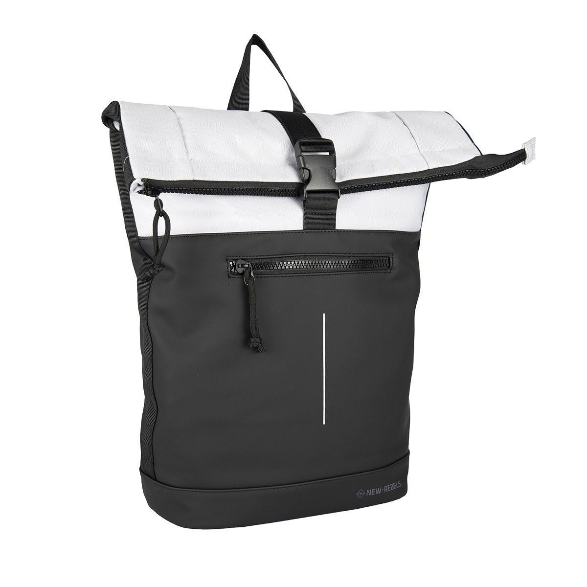 Backham - New York Rolltop Rucksack hellgrau