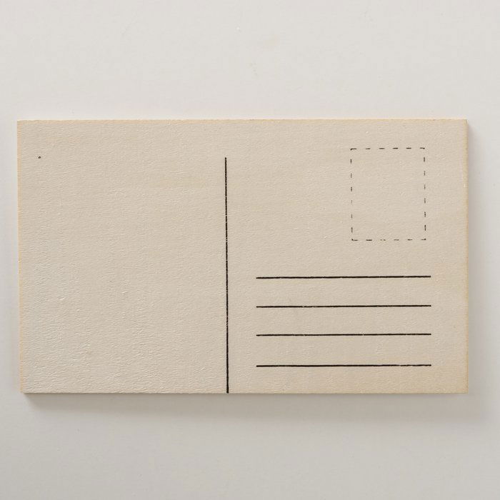 Holz-Postkarte Oh Dear Variante 2