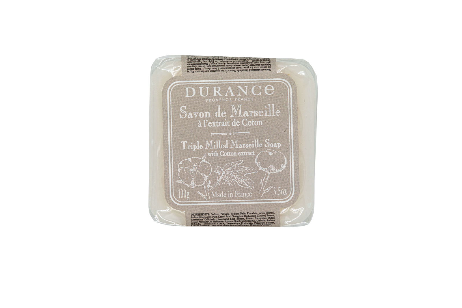 Marseiller Seife mit Baumwollextrakt 100g