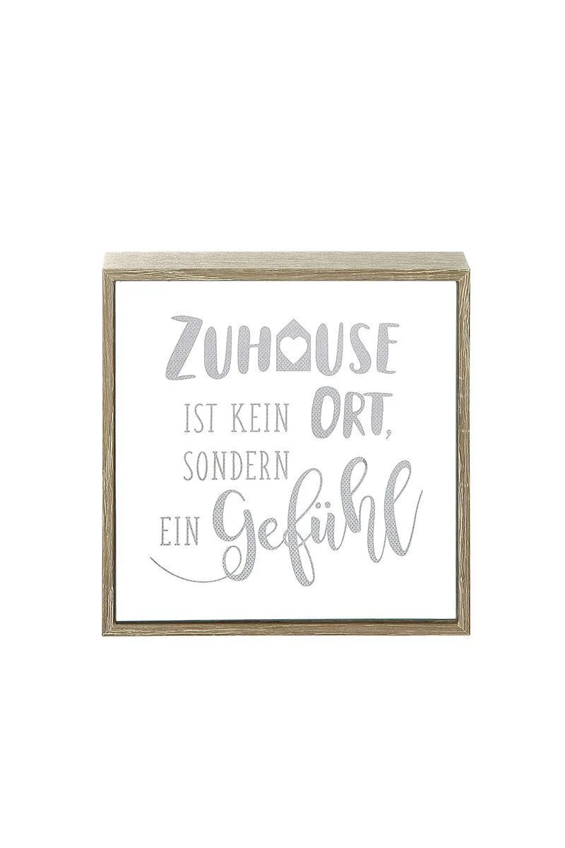 LED Leuchte Spiegelbox Zuhause Text