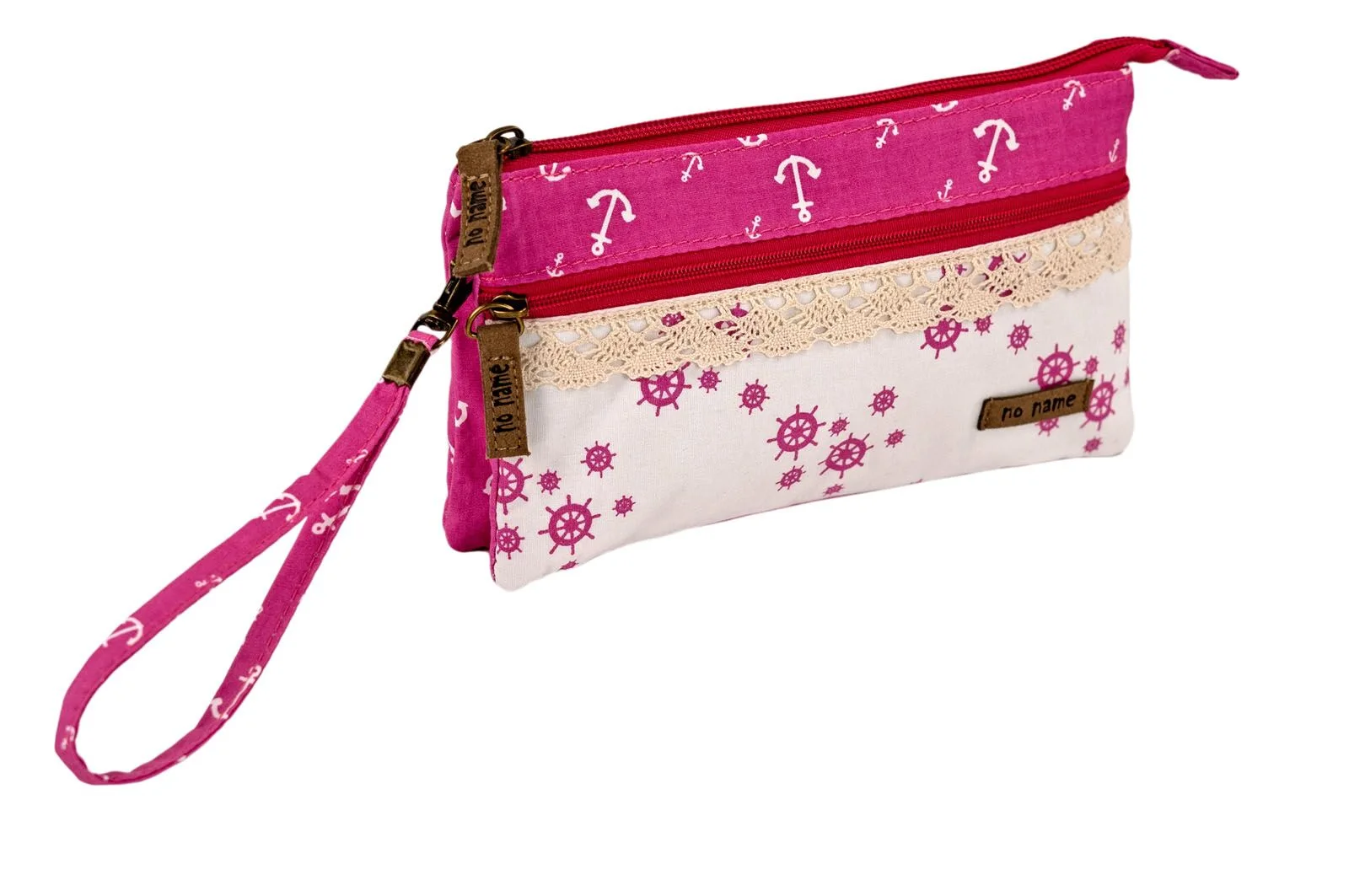 60610022-154 Patchwork Täschchen Steuerrad & Anker pink 154