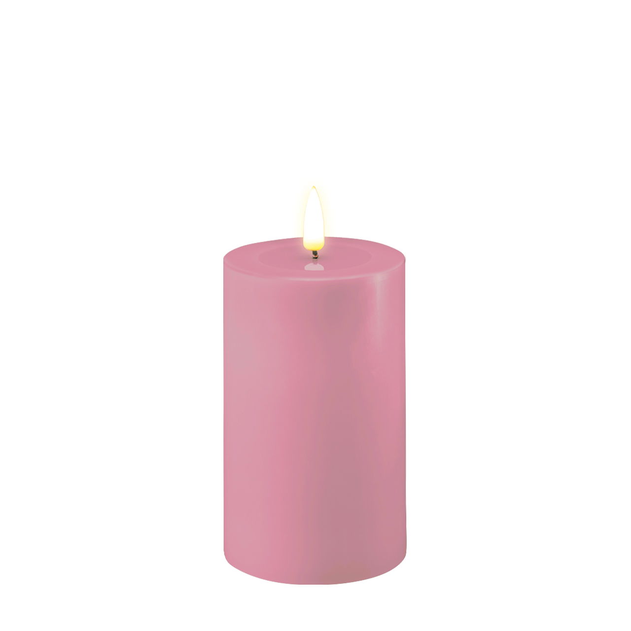 Stumpenkerze LED Lavendel 7,5 x 12,5cm